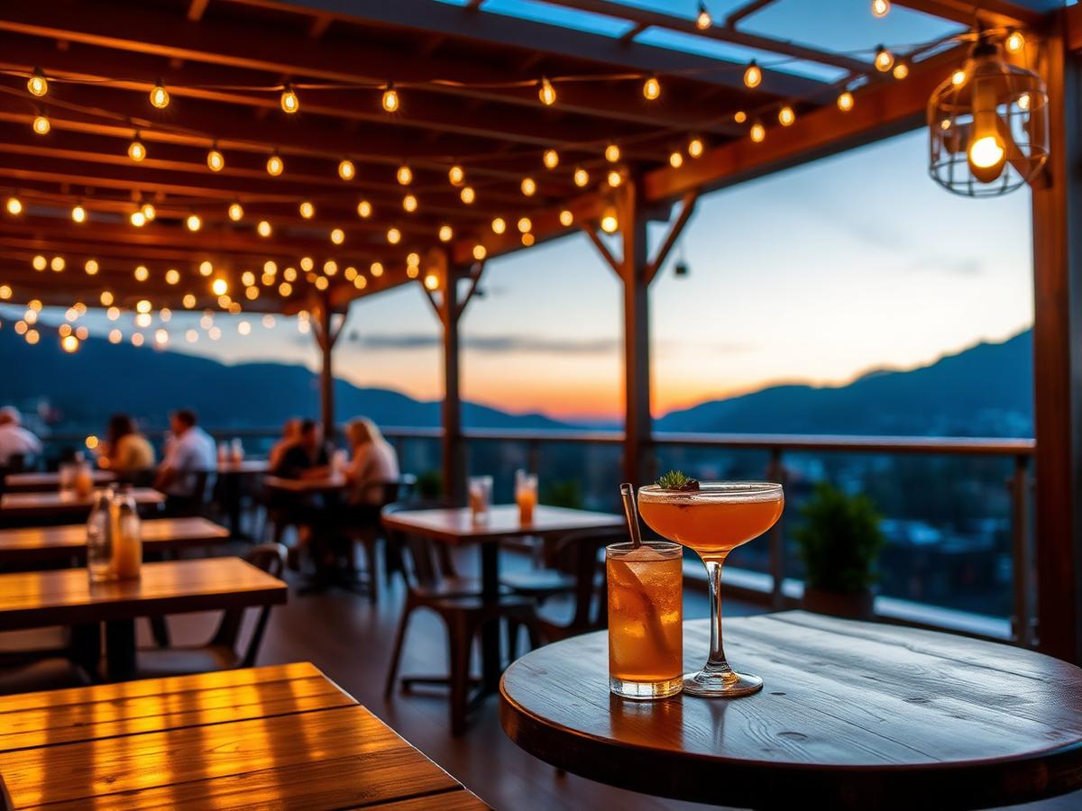 Rooftop terasa Burger Bar Mundič